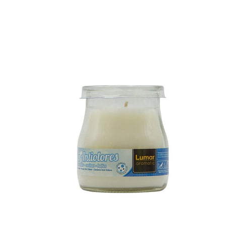LUMAR AROMATIC ANTIODOUR SCENTED YOGURT GLASS CANDLE JAR 100GM 24HRS. PS109313