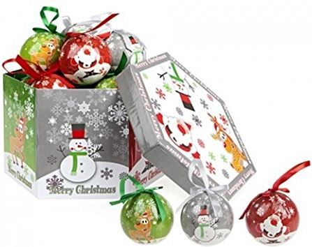 14 CHRISTMAS TREE BAUBLES SANTA SNOWMAN REINDEER DESIGN TREE DECORATION. 513127