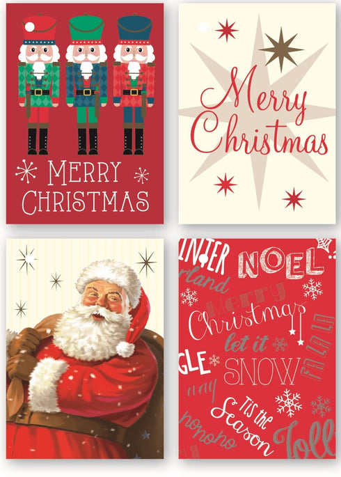 20 FOIL GIFT TAGS TRADITIONAL BOOKLET. 18258