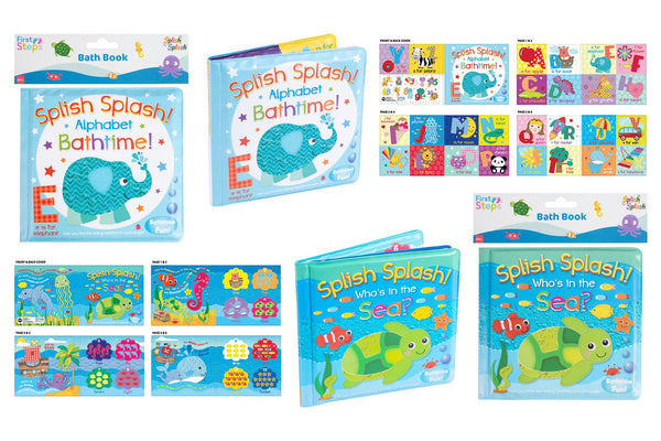 FIRST STEPS BABY LEARNING BATH BOOK - ALPHABET - 1 PC ASSORTED. PS232