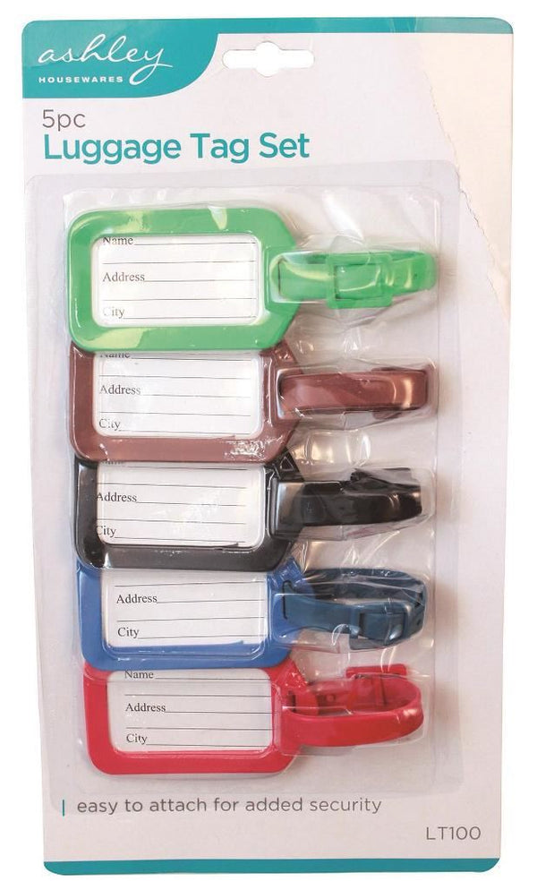 Luggage Tag Set - ASHLEY LUGGAGE TAG SET 4/PK LT100