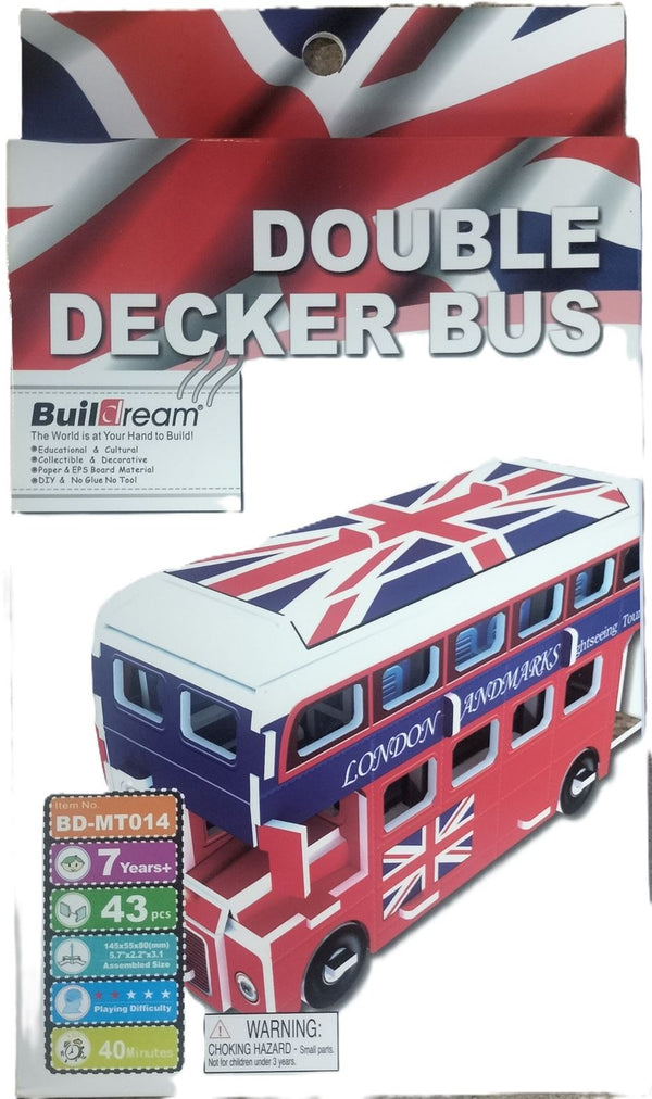 Double Decker Bus Puzzle 43pcs - Buildream Model JL0188