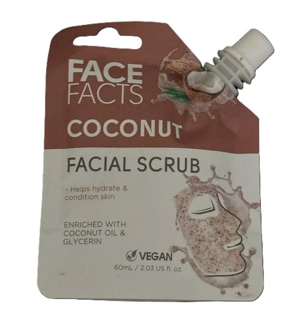 FACE FACTS FACIAL SCRUB 60ML - COCONUT. 22844-150