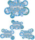 HAPPY BIRTHDAY MOBILE BANNER BLUE. DP07835