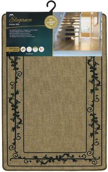 Elegance Border Mat 75x50cm - JVL Indoor Mat 01-202