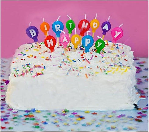 GSD HAPPY BIRTHDAY BALLOON SHAPE PARTY CANDLES. 941650