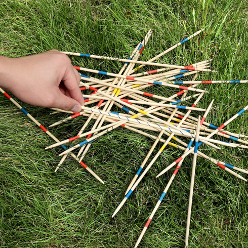 MIKADO WOODEN PICK UP STICKS 19.3 CM 41 PCS APX. T29039