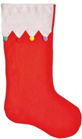 STOCKING WITH POM POMS. SPHP