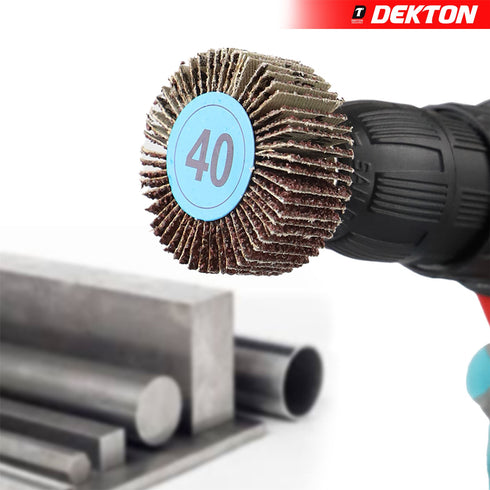 DEKTON 40 GRIT FLAP WHEEL 50MM X 20MM - EXTRA COARSE. DT60901