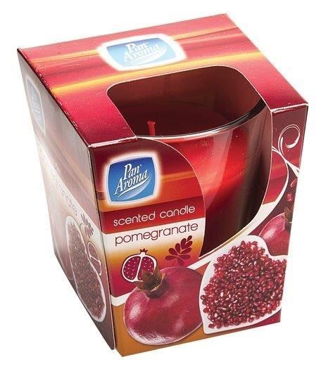 Pomegranate Glass Candle - PAN AROMA CLEAR | PAN0298