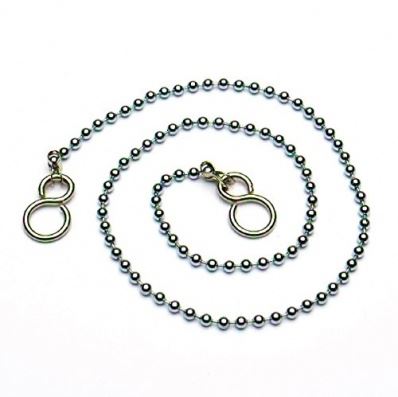 Sink Basin Plug with Chain and S Hook - STAR PACK CHROME 72011