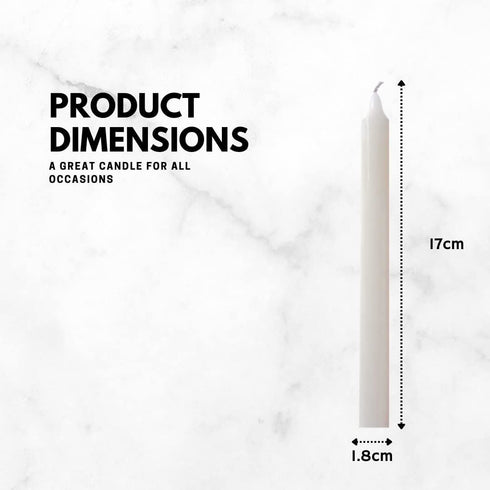 PRICES PATENT CANDLES HOUSEHOLD CANDLES WHITE 10/PK. HC106028