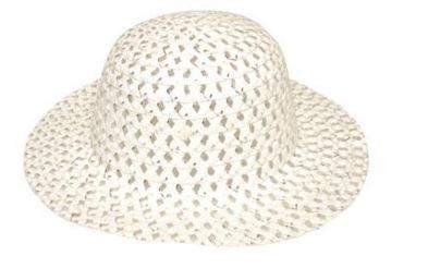 GO GLAM BONNET WITH SILVER THREAD WHITE. DP06288WHITE