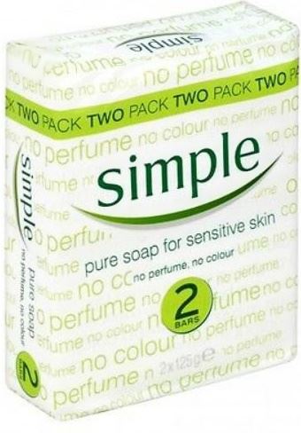 SIMPLE PURE SOAP FOR SENSITIVE SKIN 100G 2/PK. KD10770