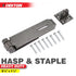 DEKTON HEAVY DUTY HASP & STAPLE GREY 5.5" X 1.5 ". DTDH02105
