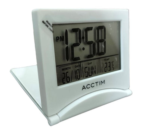 Travel Alarm Clock - ACCTIM Mini Flip Folding LCD - AC15782