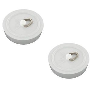 Bath Plug White 45mm - STAR PACK 2 Durable Bathroom Essentials