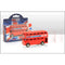 Union Jack Red Bus Toy - Classic Die Cast Pull Back Model EL70690