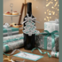 12 LUXURY HANDCRAFTED PLACE CARDS SNOWFLAKE BLUE. 13875
