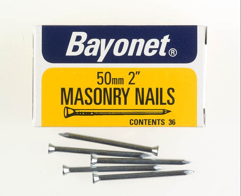 Masonry Nails 50mm - Zinc Plated, 36 Pack | FS12210