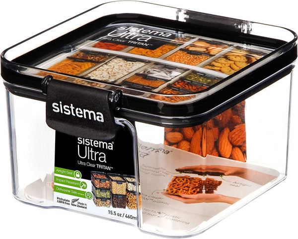 SISTEMA ULTRA AIRTIGHT FOOD STORAGE CONTAINER BOX 460ML. SIS51400