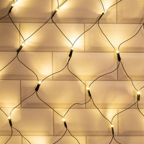 THE CHRISTMAS WORKSHOP 180 WARM WHITE LED NET CHASER CHRISTMAS LIGHTS 1.8M. BML86590