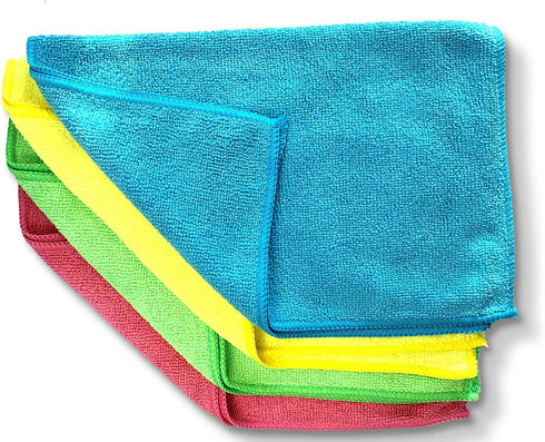 Microfibre Cleaning Cloths 24-Pack - Premium Buffing Cloths
