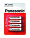 Panasonic AA Batteries - Zinc R6R 4 Pack High-Performance