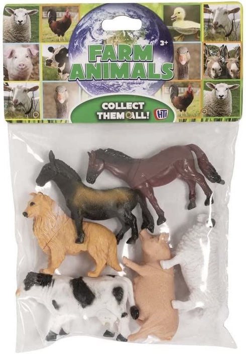 Farm Animal Toys - HTI FARM ANIMALS 6/PK. 1374211