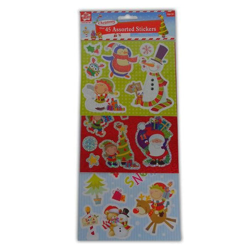 XMAS ACTIVITY-ASSORTED STICKER PACK. ASTM