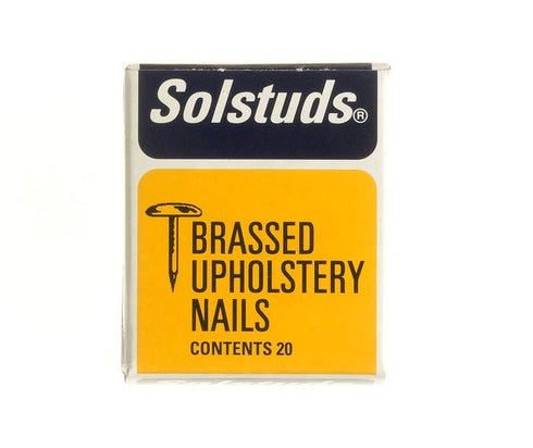 Brassed Upholstery Nails 10mm 20-Pack - SOLSTUDS FS11802