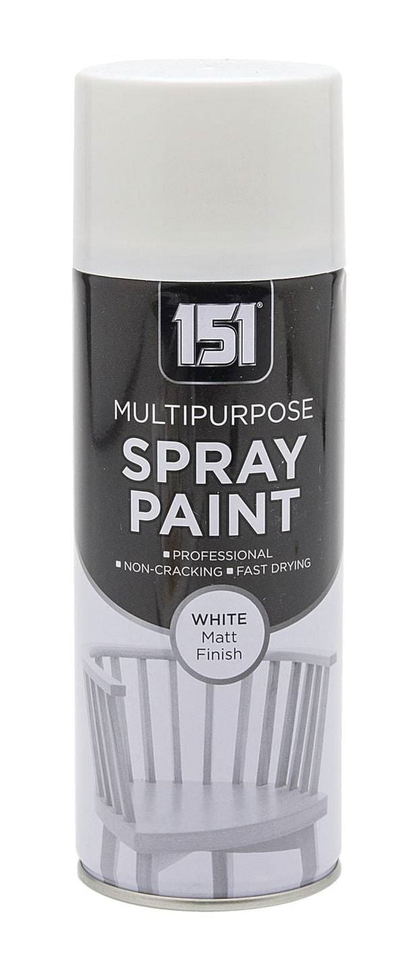White Matt Spray Paint 400ml - High Quality TAR027 Coating