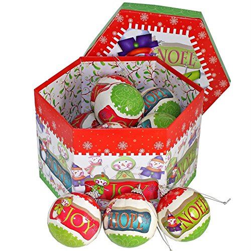 14 CHRISTMAS TREE BAUBLES NOEL HOPE JOY DESIGN TREE DECORATION. 513002