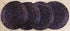 4 PURPLE BEAD COASTERS. KI6733