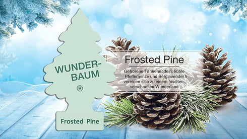 LITTLE TREES CAR AIR FRESHENER - FROSTED PINE. MTR0088