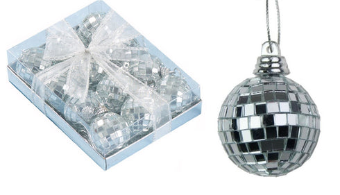 12 CHRISTMAS TREE MIRROR BALL BAUBLE 513190. 451463