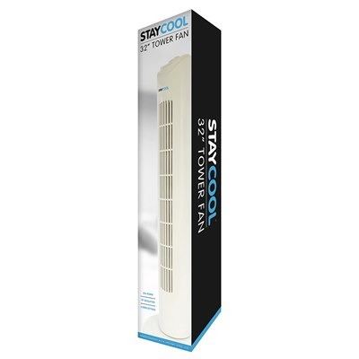STAYCOOL 32" (80CM) TOWER FAN - WHITE. F1321WH