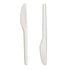 Plastic Knife Set - Medium Duty White Knives 100 Pack