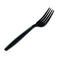 Heavy Duty Plastic Forks - 100 Pack Black PS Fork 0042100BLK