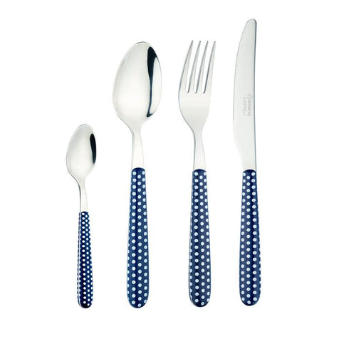 Polka Dot Cutlery Set - GREENWORKS 24 Piece, 24BXGW-PLK