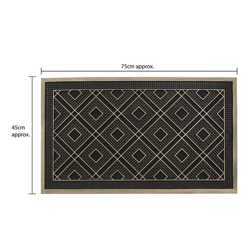 Diamond Design Doormat - JVL Havana 45x75cm 01-983DI