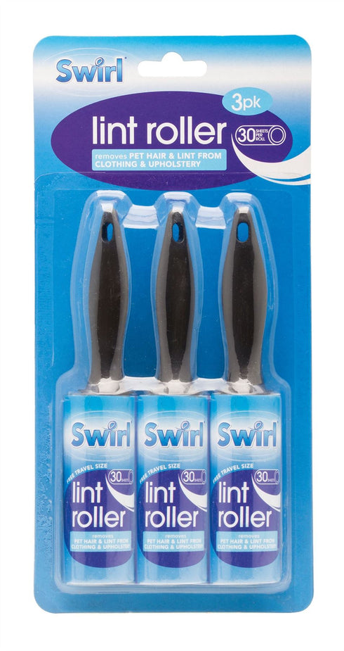 SWIRL LINT ROLLERS 30 SHEET 3/PK. SW1008