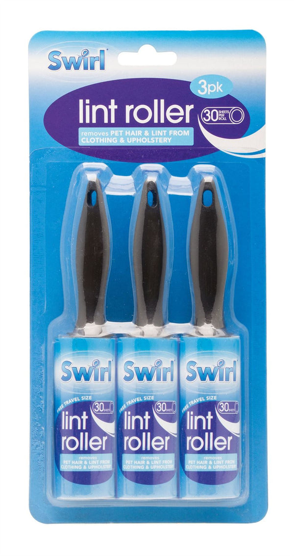 SWIRL LINT ROLLERS 30 SHEET 3/PK. SW1008