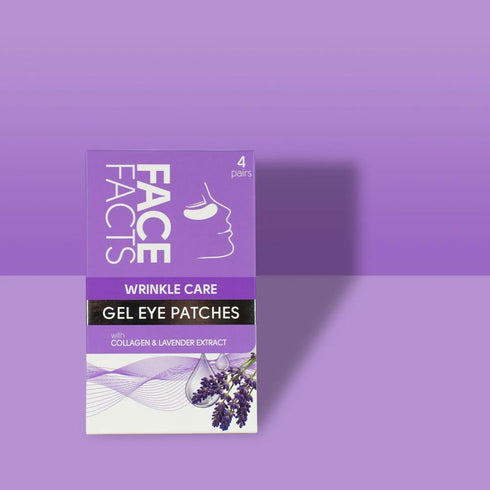FACE FACTS WRINKLE CARE GEL EYE PATCHES - COLLAGEN & LAVENDER. 82190-150