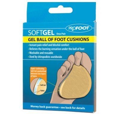 PROFOOT SOFT GEL BALL OF FOOT CUSHIONS. 5PF030