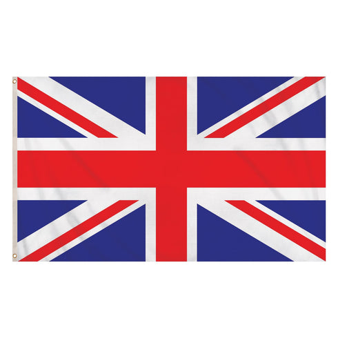 Union Jack Flag 5x3 ft - Authentic UK Design F77001