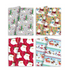 GIFTMAKER CHRISTMAS SANTA & FRIENDS CUTE GIFT WRAP ROLL 69CM X 4M. XAPGW106