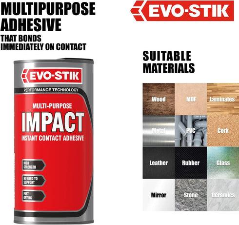 Instant Contact Adhesive - EVO-STIK 500ML 30812366