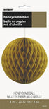 Gold Honeycomb Pom Pom 8 Inch - Elegant Party Decorations