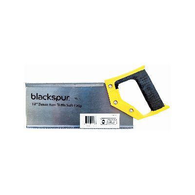 Tenon Saw 10 Inch - BLACKSPUR Soft Grip HS115 for Precision Cutting
